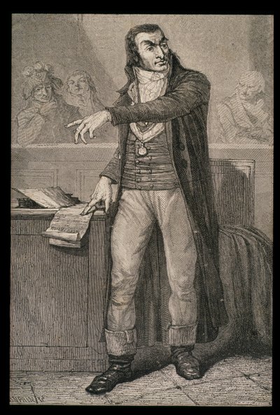 Antoine Quentin Fouquier-Tainville as Public Prosecutor of the Revolutionary Tribunal, Engraved by Blanpain by French School